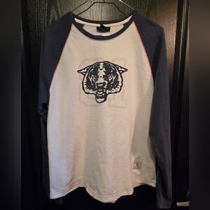 Express Vintage Baseball Style Long Sleeve Tshirt